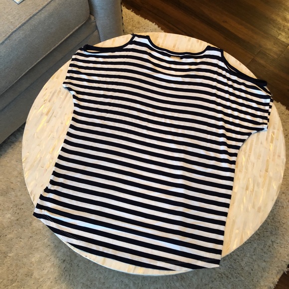 Michael Kors cold shoulder stripe top - Picture 7 of 8